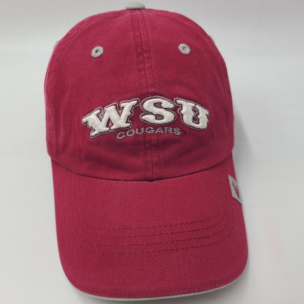 Women Washington State Cougars Hat Strapback Captivating Headgear Red Gray NCAA
